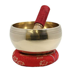 Juego de cuencos tibetanos clásicos de latón martillado a mano para meditación y sanación de chakras, cuenco de sonido de latón para aliviar el estrés - Product Image 1