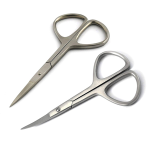 Ciseaux à cuticules droits et courbés, repousse-cuticules, coupe-ongles d'orteils, éliminateur de peaux mortes, ciseaux de manucure et pédicure - Product Image 1