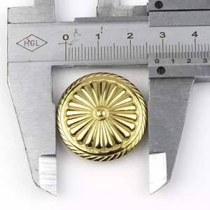 Conchos et rivets décoratifs en laiton à visser, motifs fleur et étoile, pour le bricolage, la maroquinerie, les portefeuilles, les sacs, les sangles de selle et la décoration - Product Image 1