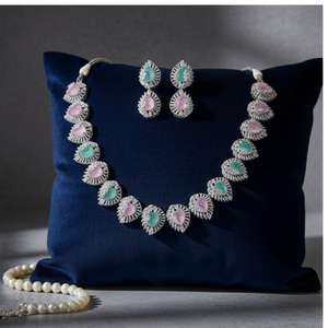 Conjunto de Joyería Modern Muse AD de Alta Calidad con Diamantes Americanos, Elegancia para Mujeres Contemporáneas a Precio de Fábrica al por Mayor - Product Image 3