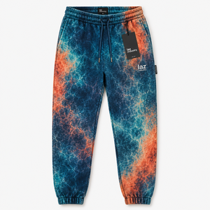 Pantalon de survêtement 100 % coton respirant à séchage rapide, nouvelle mode, qualité supérieure, pour homme, délavé à l'acide, décontracté, taille haute, couleur unie - Product Image 1