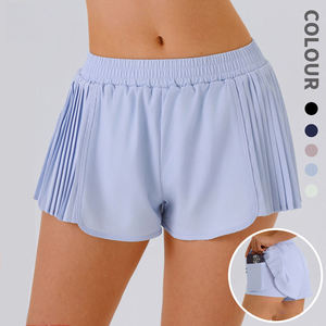 Shorts Deportivos para Mujer, Personalizados, Efecto Segunda Piel, Doble Capa, con Bolsillos, para Gimnasio, Running, Yoga, Entrenamiento - Product Image 4