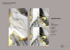 Azulejo de Porcelana Radiante con Acabado Brillante, Formato Grande 600x1200mm 60x120cm 24x48 Pulgadas, Superficie Impresionante para Conceptos de Interiores de Alta Gama - Product Image 3