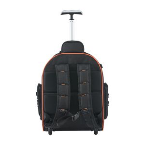 Mochila Portaherramientas con Ruedas, Capacidad de Carga de 110 Libras, 45 Bolsillos, Asa Telescópica Ajustable, Bolsa de Herramientas Resistente con Ruedas - Product Image 1