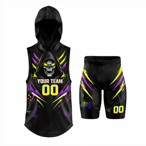 Ensemble de football 7v7 pour jeunes hommes, léger, respirant, 100% polyester, sublimé, personnalisé - Product Image 6