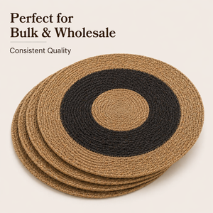 High Quality Custom Made Jute <b>Table</b> <b>Mats</b> Natural Woven Eco Friendly Classic Style Round Medium Place <b>Mat</b> Raffia <b>Table</b> <b>Mat</b> - Product Image 6