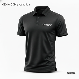 Camiseta polo de pickleball con logo personalizado, manga corta, cuello deportivo, de secado rápido, transpirable, material elástico en cuatro direcciones, ropa deportiva para cancha, OEM. - Product Image 3