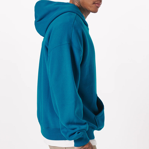 Sweat à capuche en molleton épais de haute qualité, logo personnalisé, coupe oversize, épaules tombantes, col à capuche, style hiver - Product Image 1