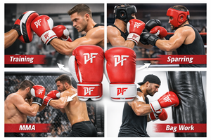 ถุงมือฝึกซ้อมมวยหนัง PU สำหรับการฝึกซ้อม, MMA, มวยไทย และซ้อมกับกระสอบทราย - Product Image 6