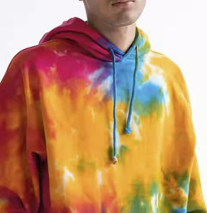 Nuevas sudaderas con capucha Tie Dye para hombre, duraderas, de moda, fabricación sostenible, bordadas, de corte holgado, con diferentes diseños. - Product Image 5