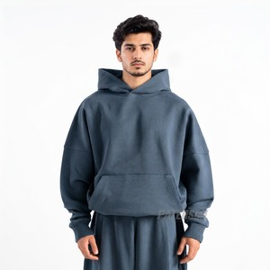 Sudadera con Capucha Oversize de Forro Polar Grueso de 500 GSM con Hombros Caídos para Marcas Urbanas y Minoristas - Product Image 1