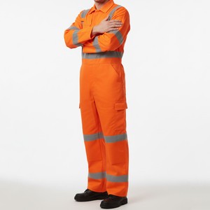 Custom Reflective Safety <b>Overall</b> High Visibility Workwear Coverall with Reflective Tape for <b>Construction</b> Workers - Product Image 2