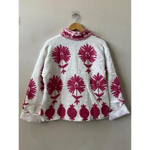 Beautiful TNT Suzani Embroidered Cotton Eco-Friendly Bohemian Festival Wear Statement <b>Jacket</b>-Gift Her - Product Image 5