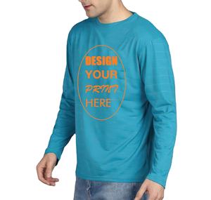 เสื้อยืดคอกลมแขนยาวผู้ชายผ้าฝ้าย 100% แบบริงเกอร์ พิมพ์ลายด้านหลัง แห้งเร็ว ระบายอากาศดี เป็นมิตรกับสิ่งแวดล้อม สตรีทแวร์ คุณภาพสูง - Product Image 1