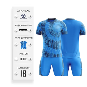Tenue de sport professionnelle pour équipe, uniforme de football, fabrication sur mesure au Pakistan, maillot et short de football vintage pour jeunes - Product Image 3