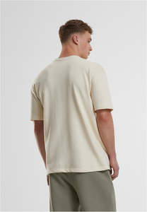 OEM Mens 300GSM Heavyweight Casual 100% Cotton High Quality Anti Wrinkle Knitted O Neck Solid Color Men's <b>shirts</b> - Product Image 2