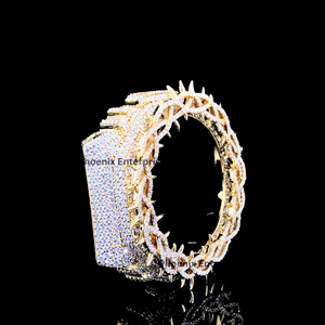 Luxury <b>Iced</b> <b>Out</b> <b>Watch</b> Case Cover Gold Plated Moissanite Diamond Hip Hop Custom <b>Watch</b> Bezel Case for Men Jewelry - Product Image 2