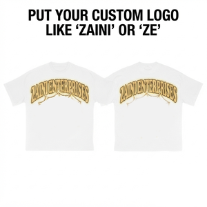 Camiseta Premium ZAINI 100% Algodón Jersey para Hombre, Cuello Redondo, Manga Corta, Corte Regular, 270gsm, Antiarrugas, Logotipo Personalizado Serigrafiado - Product Image 1