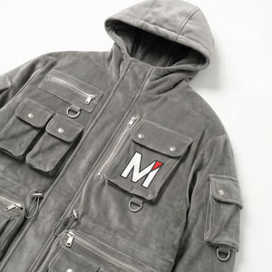 Veste bomber tactique de streetwear pour homme, camouflage, multi-poches, mode MALUZA INDUSTRIES - Product Image 5