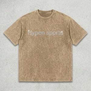 T-shirt surdimensionné personnalisé 100% coton 230 g/m², vente en gros, pour hommes, style vintage délavé, streetwear - Product Image 4