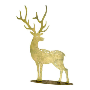 Sculpture de renne en métal personnalisée élégante, décorations de Noël à prix abordable en forme de panier pour cheminées domestiques, cadeaux de Noël - Product Image 3