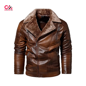 Nouvelle arrivée tendance, veste en cuir véritable pour homme de haute qualité, logo personnalisé, respirante, chaude pour l'hiver, veste en cuir pour homme - Product Image 5