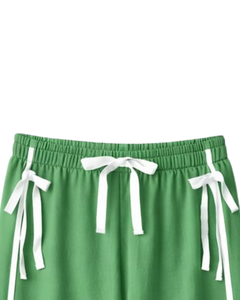 Custom Women Wide Leg Sweatpants Side Stripe High Waist Loose Fit Casual Track Pants <b>Elastic</b> Drawstring Lounge Wear OEM Supplier - Product Image 4