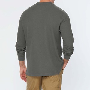 Camiseta de Manga Larga Premium para Hombre, Camiseta Informal de Algodón Suave, Logotipo Personalizado, Fábrica de Ropa de Marca Privada - Product Image 3