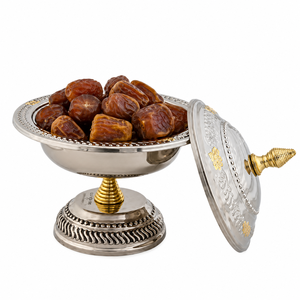 Handmade Stainless Steel Date Serving Bowl Luxury Style Khajoor <b>Pot</b> Eco-Friendly Custom Metal Chafing Dish For Hotels & Gift - Product Image 6