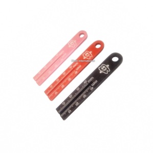 Premium Dental Aluminium Endodontic Ruler and <b>Measuring</b> <b>Gauge</b> High-Precision Dental Orthodontic Millimeter Scale - Product Image 2