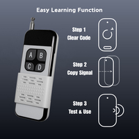 Télécommande sans fil intelligente RF 433 MHz/315 MHz - Clé universelle pour ouvre-porte de garage pour la domotique