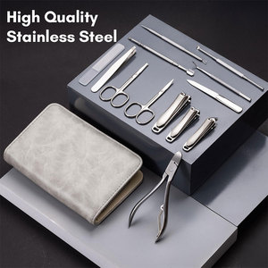 Stainless Steel <b>Manicure</b> <b>Kit</b> Professional Grooming <b>Kits</b> Nail Care Tools <b>Manicure</b> Set Nail Clippers Pedicure <b>Kit</b> - Product Image 4