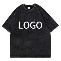 T-shirt personnalisé avec logo, style vintage, 100% coton, coupe classique, hip-hop, manches courtes, respirant, imprimé, design personnalisé