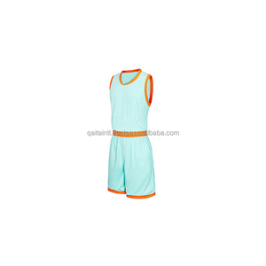 100% Polyester Basketball Wear Ensemble d'uniformes de basket-ball réversibles à séchage rapide Maillot de basket-ball respirant Uniformes personnalisés - Product Image 1