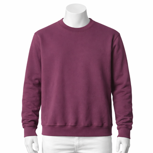 Men's Cotton Zipper-Up Sweatshirt Hoodie Long Sleeve Breathable Fleece <b>Design</b> Crew Neck Oversized Fit Custom Logo Printing - Product Image 1