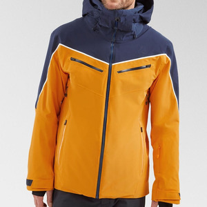 Veste de ski et snowboard d'hiver sur mesure en gros, grande taille, softshell, imperméable, coupe-vent, respirante, à capuche, fermeture éclair - Product Image 3