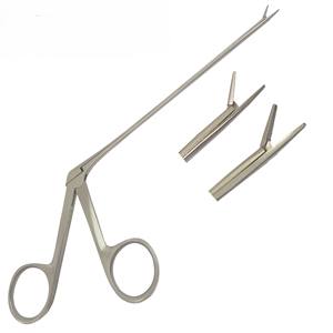 Juego de Instrumentos Quirúrgicos Hosanna, Pinzas de Cocodrilo Dentadas Micro Laringeales de Acero Inoxidable, HS-0226-48 - Product Image 5