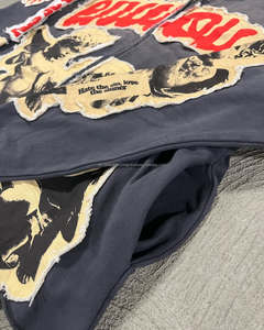 Sudaderas con capucha unisex personalizadas 100% algodón Vintage lavado parche bordado de gran tamaño Zip Up Sudadera con capucha desgastada para hombres - Product Image 4