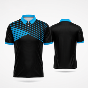 Polo-shirts unisexes vierges en polyester à manches courtes, séchage rapide, avec logo personnalisé, sublimation intégrale, vente en gros - Product Image 2