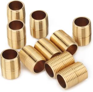 Raccord de tuyauterie en laiton droit 4 pouces, filetage mâle NPT, haute pression, résistant à la corrosion, pour alimentation en eau, embout de raccordement AOL08 - Product Image 6