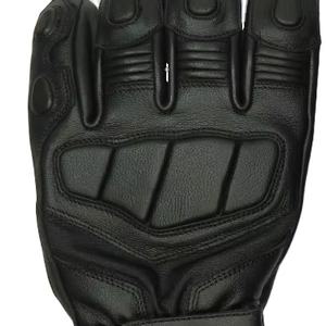 Gants de moto en cuir noir Kadia Winter Sport avec protection des articulations, paume rembourrée, sangle de poignet réglable, isolation thermique, imperméables - Product Image 6