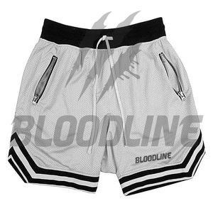 Shorts Bermuda en PU pour Homme BLOODLINE, Taille Mi-Haute, Fermeture Élastique, Motif Camouflage, Décontracté, Respirant, Short de Sport - Product Image 1