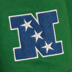 Blousons universitaires formels enduits pour hommes, avec broderies chenille personnalisées, logo avant, coupe classique, style uniforme scolaire de baseball - Product Image 4