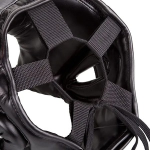 Casque de boxe en cuir rembourré de qualité supérieure, grand casque personnalisé respirant, nouvelle arrivée, protège-tête en cuir - Product Image 3