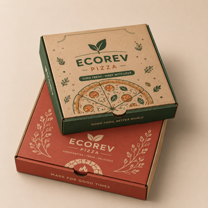 Caja de Pizza para Llevar de Cartón Corrugado Plegable, Biodegradable y Ecológica, con Logotipo Personalizado y Tamaño a Medida, a Bajo Precio - Product Image 6