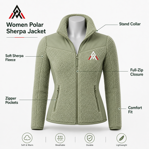Chaqueta de Mujer Polar Sherpa, Transpirable, Reversible, Acolchada, Ecológica, Cálida para Invierno y Clima Frío - Product Image 6