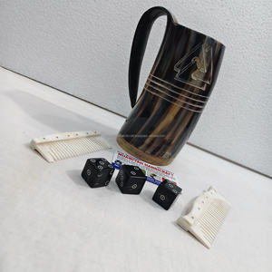 Taza de cuerno de buey de calidad perfecta con jarra tallada a mano para café, cerveza, agua, taza pulida ecológica de lujo a bajo precio - Product Image 6