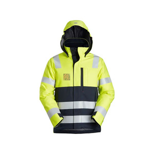 Hi Visibility Breathable CE Certified Work <b>Jacket</b> <b>Men</b> Polyester <b>Reflective</b> Hooded Windproof Outdoor Construction Rain <b>Jacket</b> OEM - Product Image 1