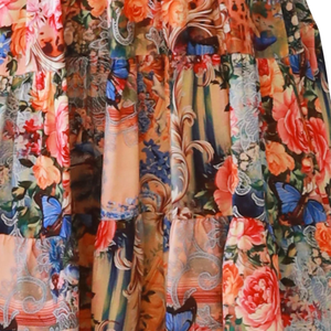 Vestido Mini Estampado con Volantes para Mujer, Vestido Casual - Product Image 5