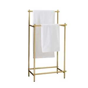 Skies Trader Matte Black Freestanding Towel Rack 3 Tier Metal Bathroom <b>Storage</b> Floor Standing Towel Rail Blanket Holder Stand - Product Image 6